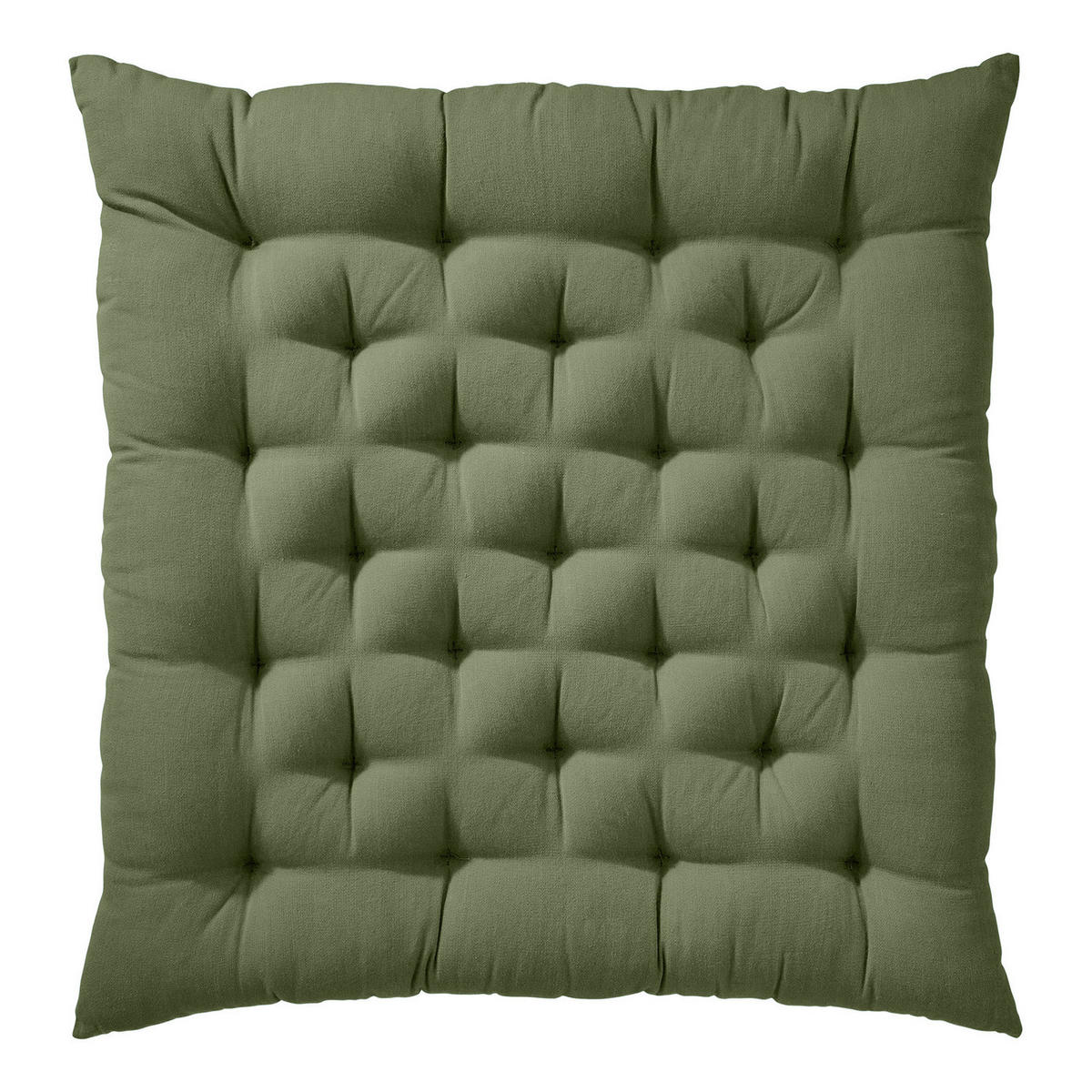 FUTONKISSEN Solid 42x42 cm - Olivgrün, Textil (42/42cm) - Butlers