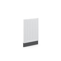 FRONTBLENDE Fame-Line Weiß Landhaus 45 cm ohne AP - Anthrazit/Weiß, Holzwerkstoff (45/67.4/1.6cm) - Vicco
