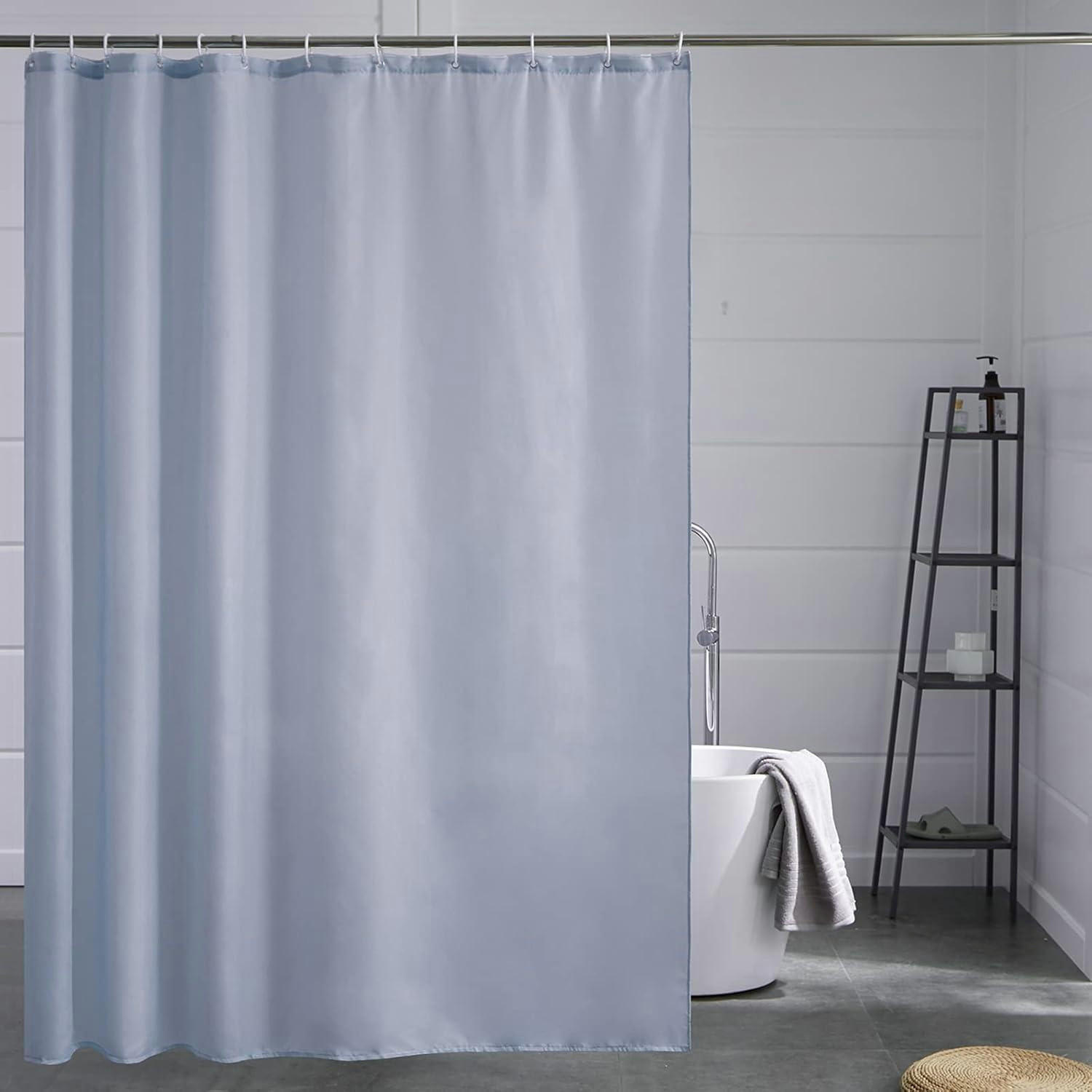 DUSCHVORHANG Grau Blau 180 x 210 cm - Blau, Textil (180/210cm)