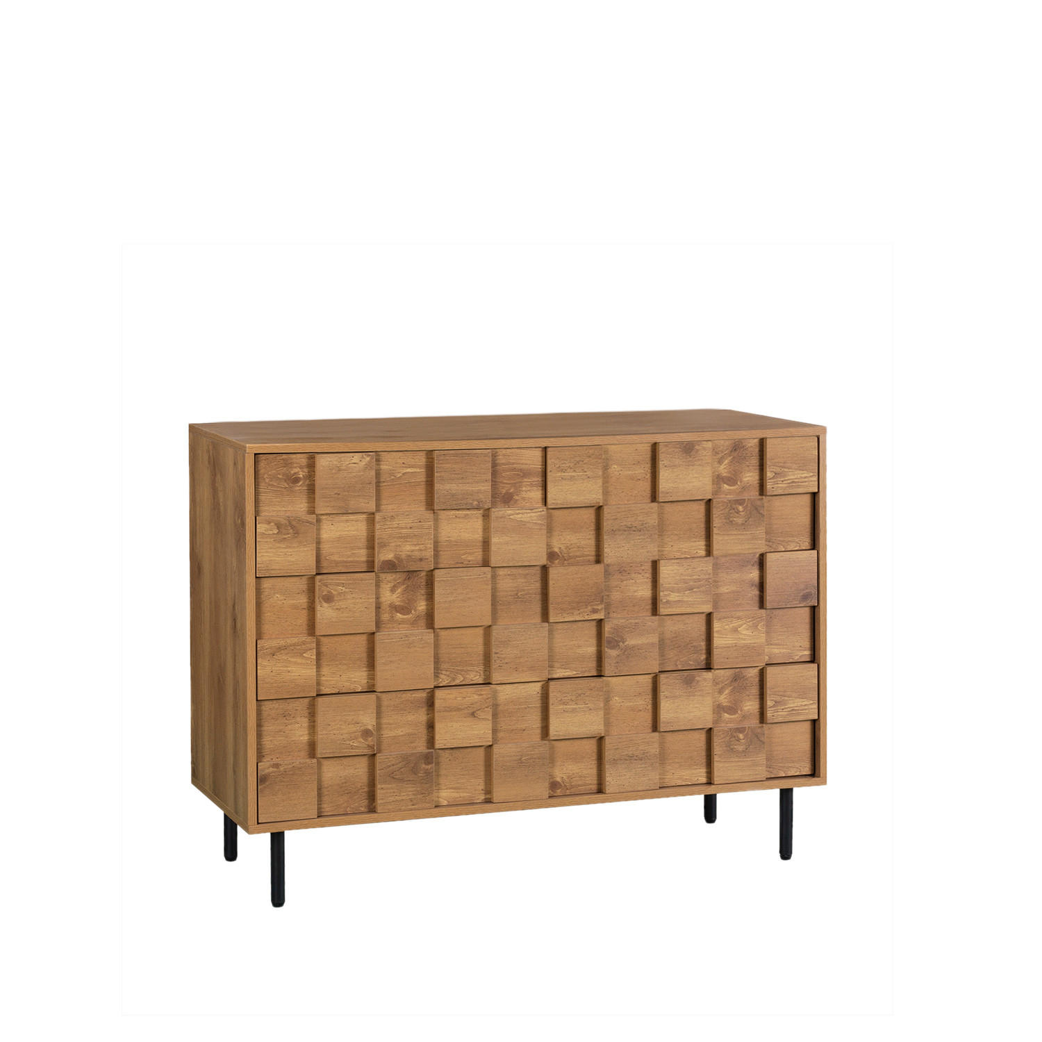 KOMMODE MIT SCHUBLADEN Ivar Natürlich 108 cm x 80 cm - Naturfarben, Holzwerkstoff (108/80/40cm) - Klast Home