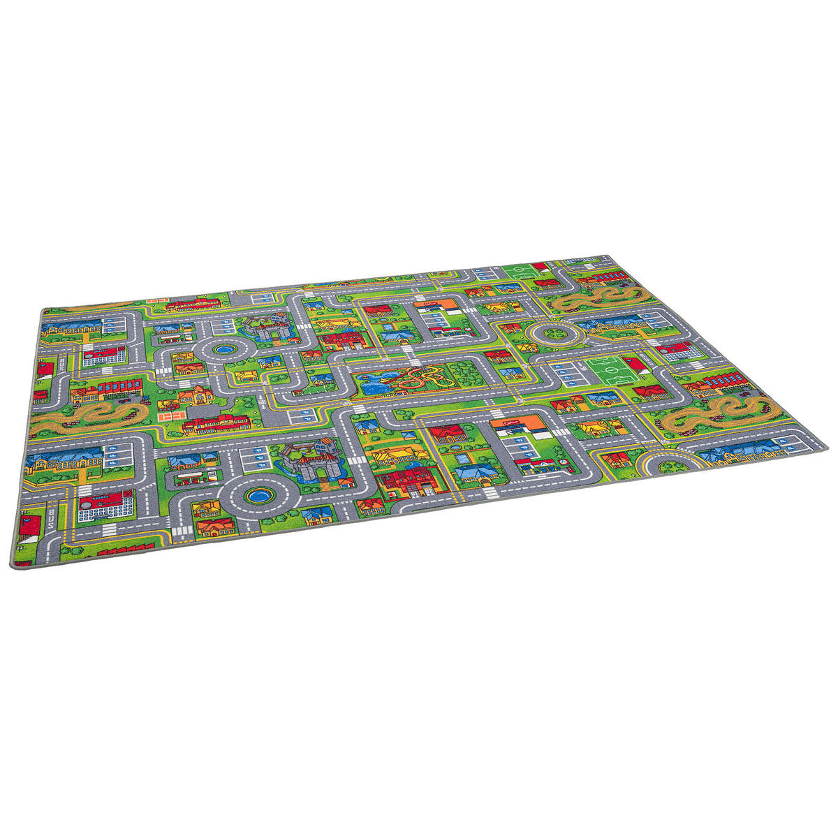 KINDER SPIEL TEPPICH ABENTEUERLAND BUNT - Multicolor, Textil (200/200cm) - Snapstyle