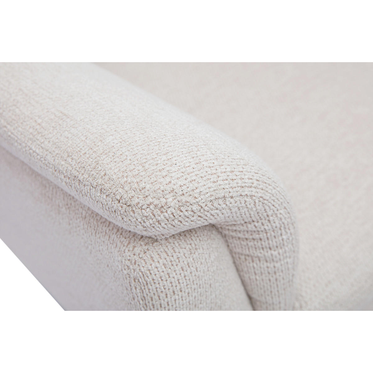 SESSEL drehbar Stoff Beige Metall JONAH - Beige, Textil (89.5/105/76cm) - Miliboo