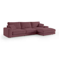 ECKSOFA Harvesty Rot - Rot, Textil (332/92/169cm) - Pillovely