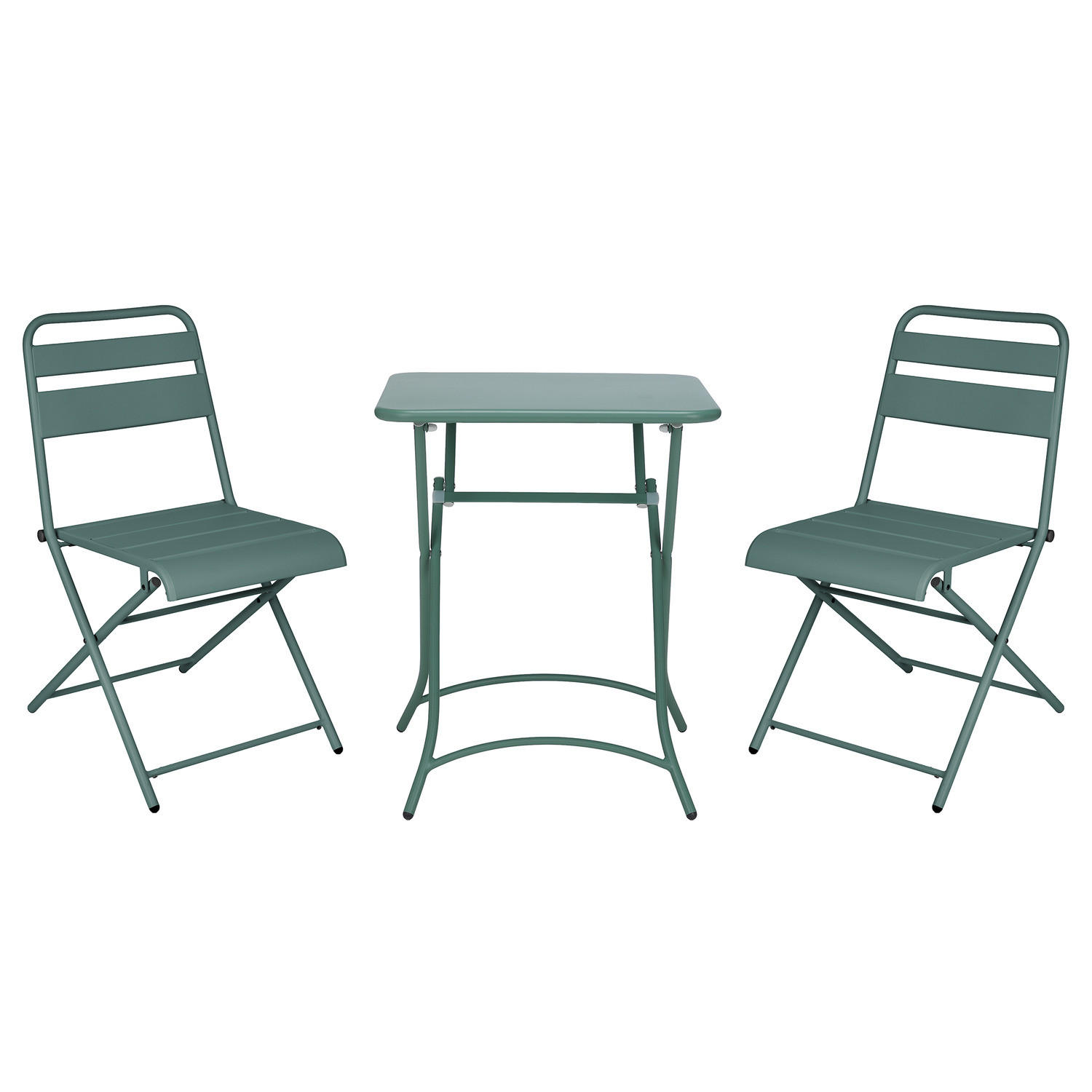 GARTENMÖBEL-SET (3-teilig) Urban One - Salbeigrün, Metall - BUTLERS