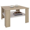 COUCHTISCH FELICE - Weiß/Sonoma Eiche, Holzwerkstoff (68/68/41cm) - CARO-Möbel