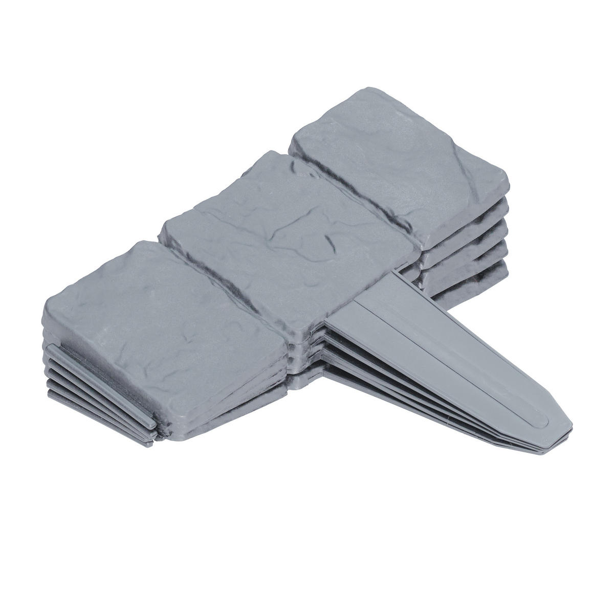 10xBEETZAUN - Grau, Kunststoff (25/23/2cm) - Relaxdays