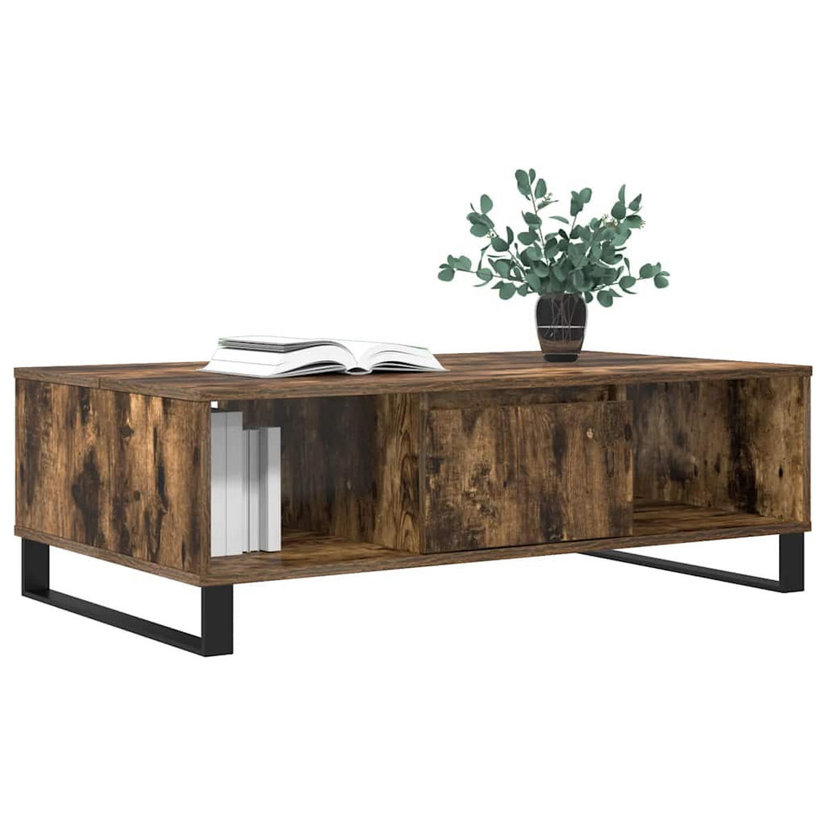 COUCHTISCH Räuchereiche 104x60x35 cm Holzwerkstoff - Braun, Holzwerkstoff (60/104/35cm) - furnicato