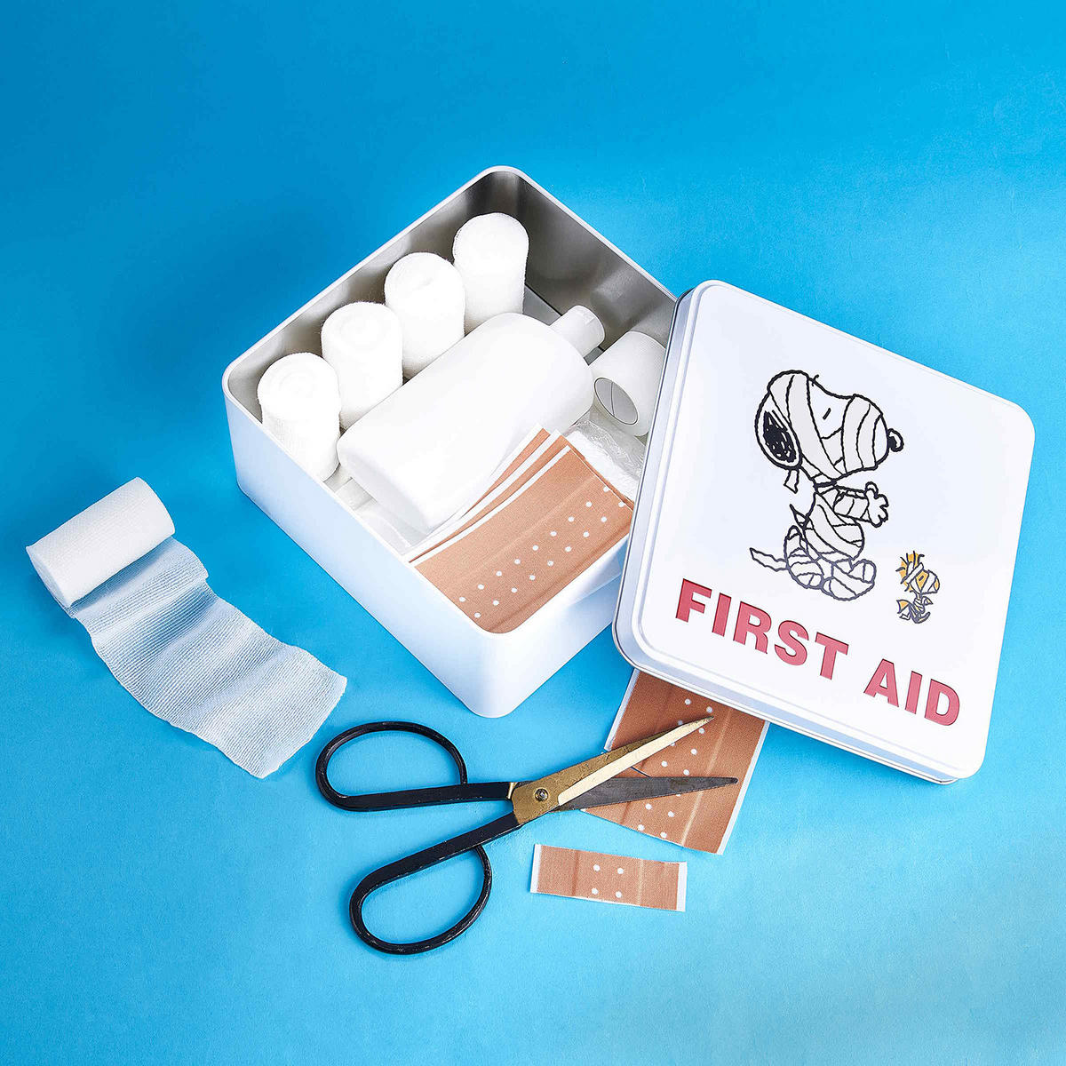 AUFBEWAHRUNGSDOSE (6er Set) Peanuts - Weiß, Metall (18/9/18cm) - BUTLERS