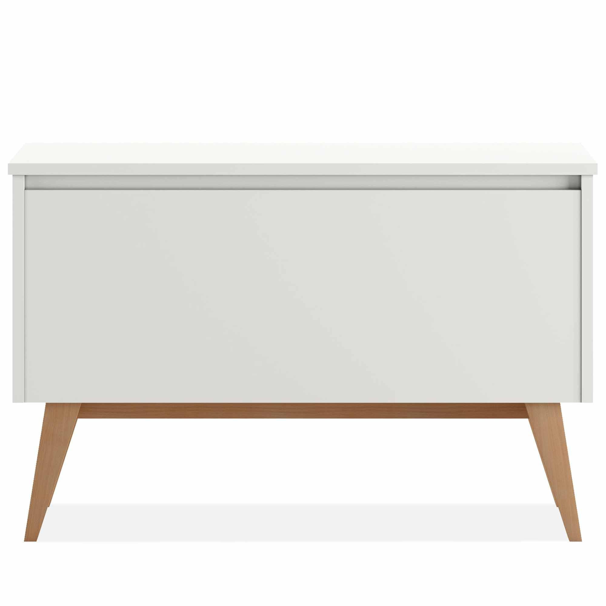 SPIELZEUGTRUHE DAMBI - Weiß, Holzwerkstoff (91/59cm) - KONSIMO®