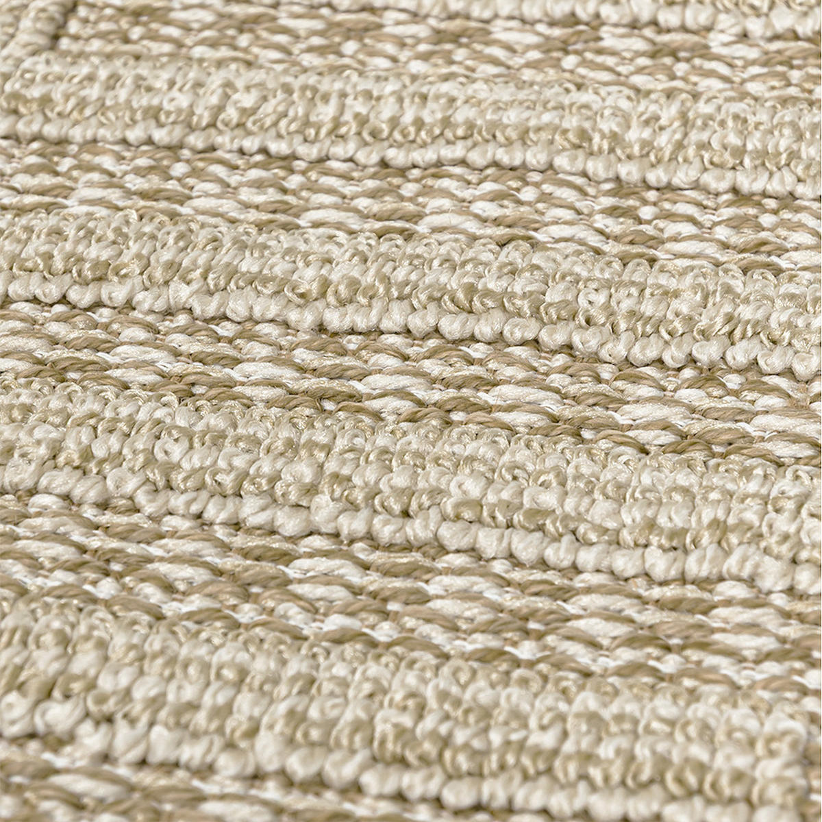 TEPPICH In-& Outdoor Cangas Enredo Mazovia 120x170cm Beige Creme Abstrakt Kurzflor - Creme, Textil (120/170cm) - Mazovia