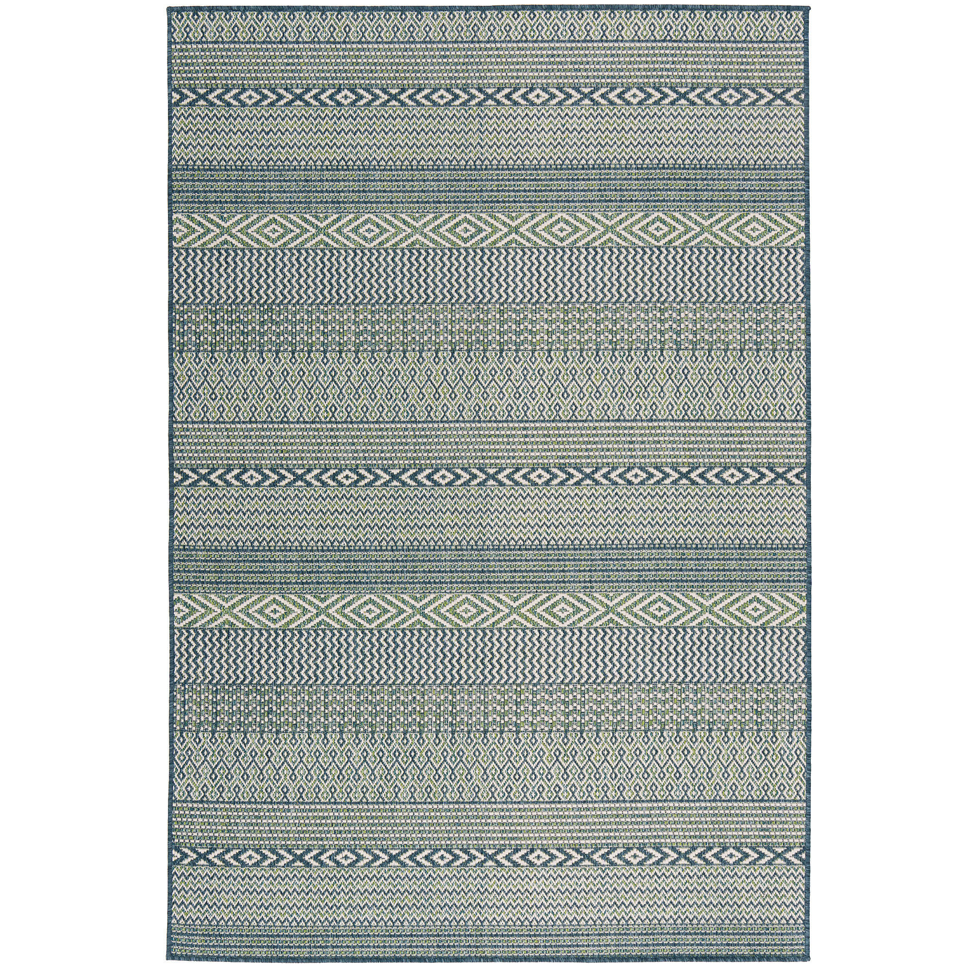 IN- UND OUTDOOR TEPPICH CARPETTO - Blau, Textil (133/190cm) - Pergamon