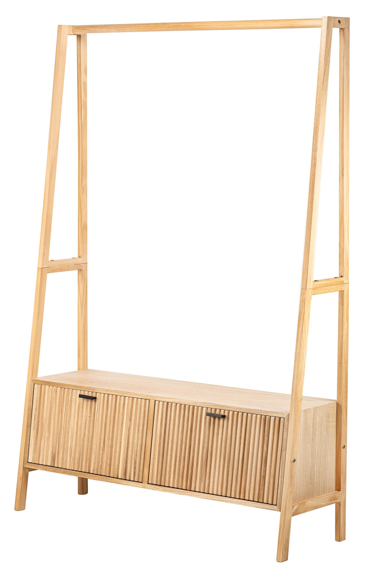 GARDEROBE Holz Braun - Braun, Holz (110/165/36cm) - Nordlys
