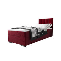 BOXBETT ZILANO 2 mit Matratze H3 und Topper 90x200 Itaka 34 - Rot, Holz/Textil (90/200cm) - Bedante