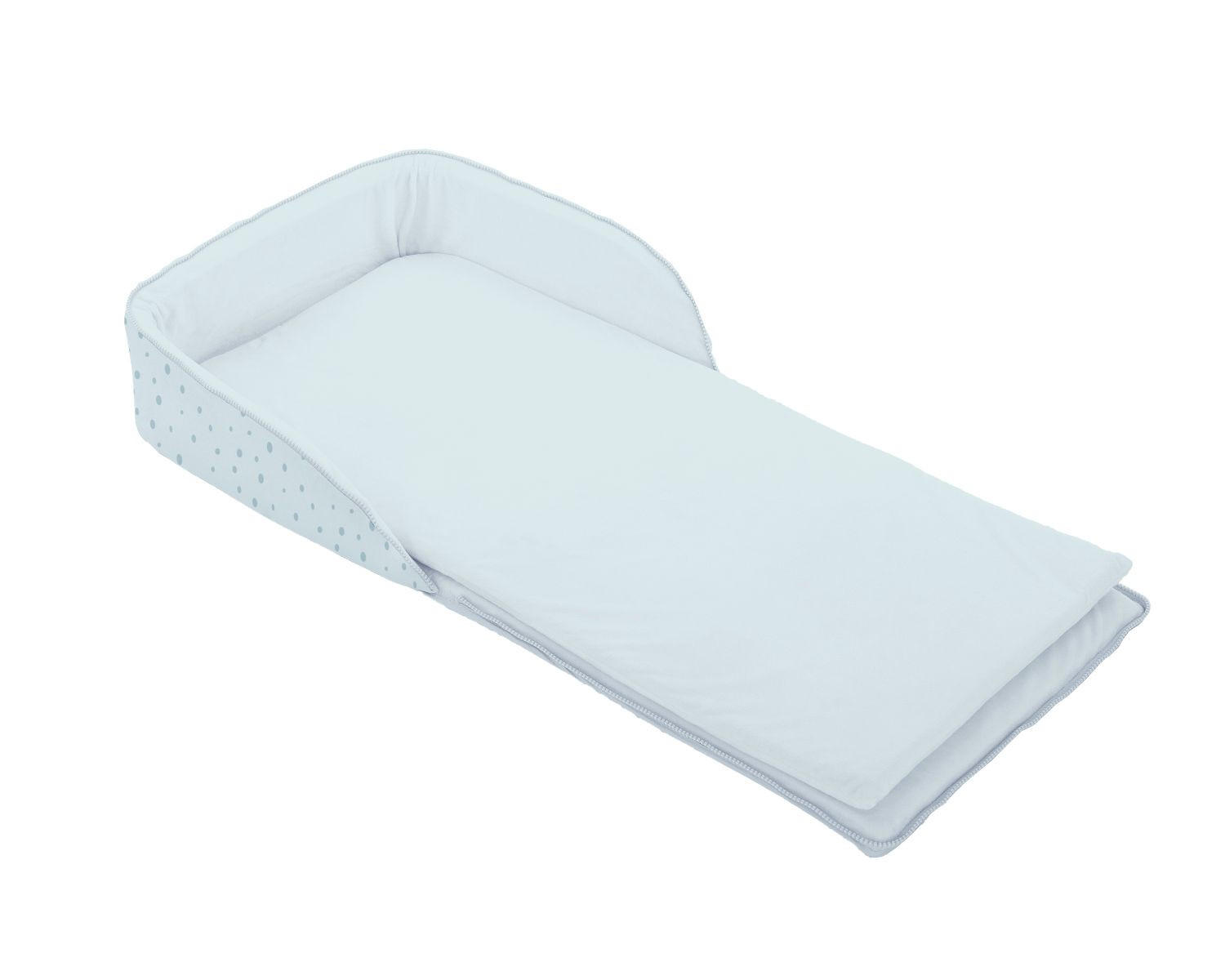 REISEBETT Babybett 2 in 1 blau Rucksack Matratze verstellbare Gurte faltbar - Blau, Textil (36/80cm) - Kikka boo