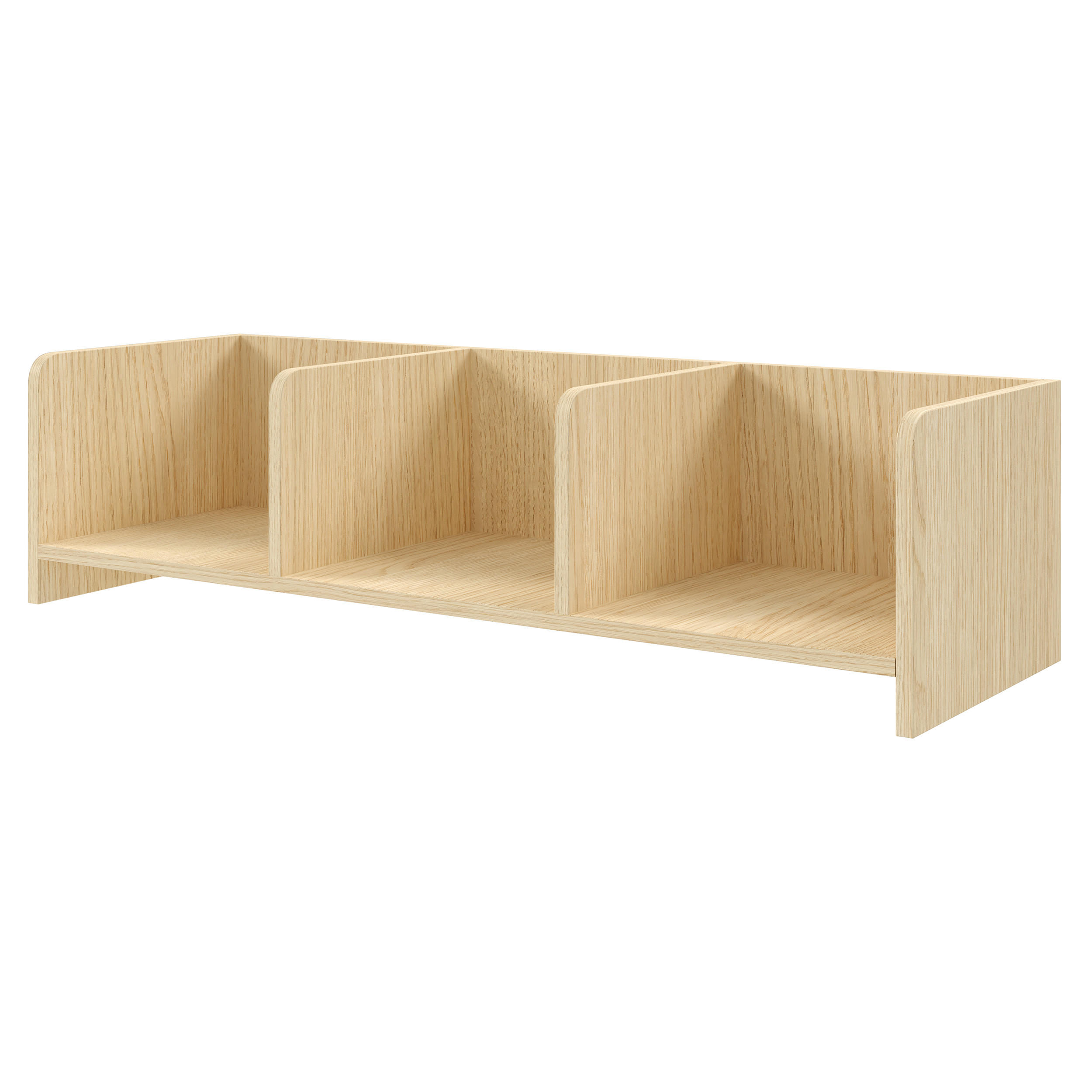 Beautysofa Wandregal Eiche 103x27x27 cm