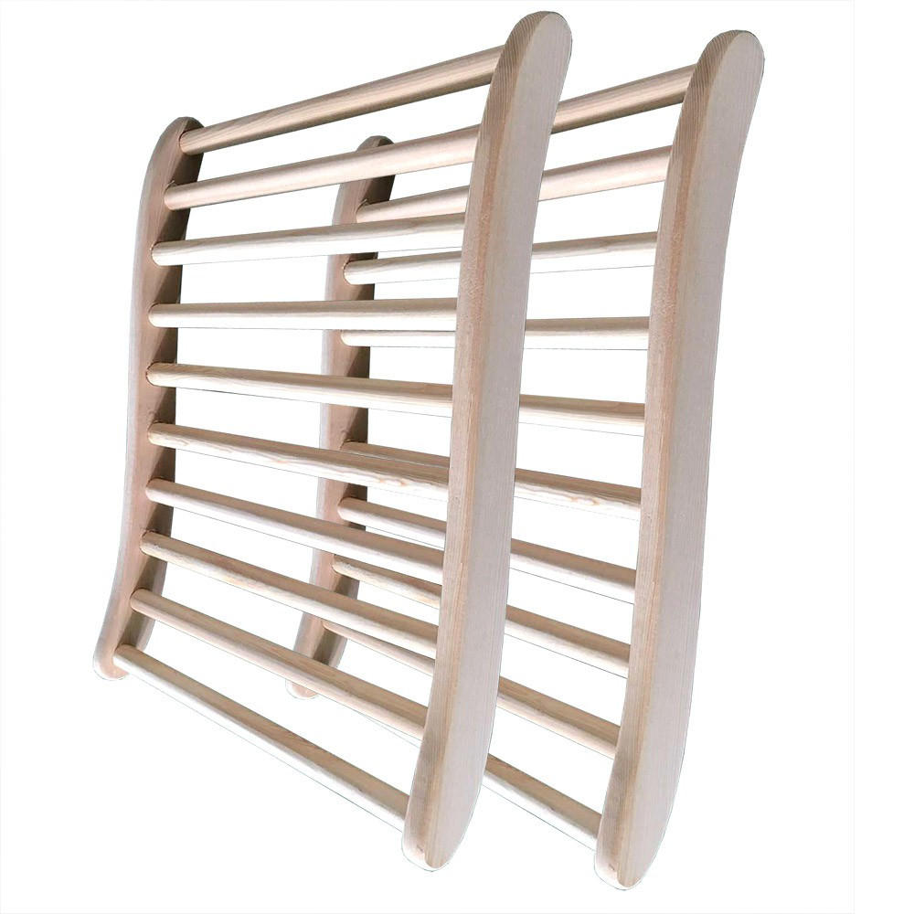 SAUNA RÜCKENLEHNE VITA - Menge: 2 - Braun, Holz (49/5.5/40.5cm) - Home Deluxe