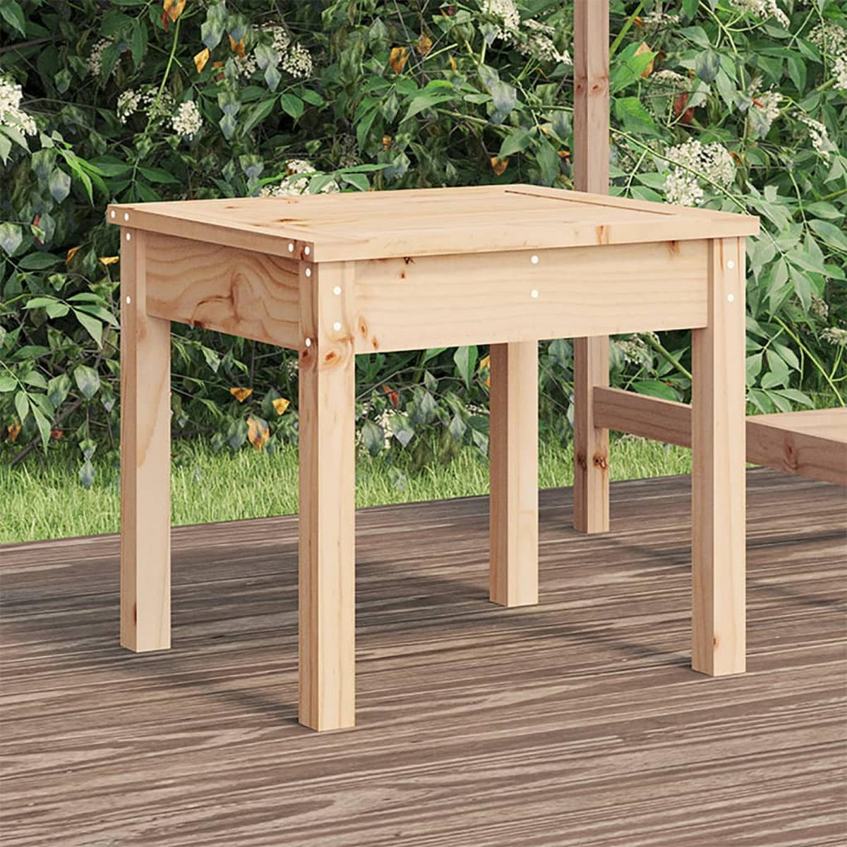 GARTENBANK 50x44x45 cm Massivholz Kiefer - Braun, Holz (50/45/44cm) - furnicato