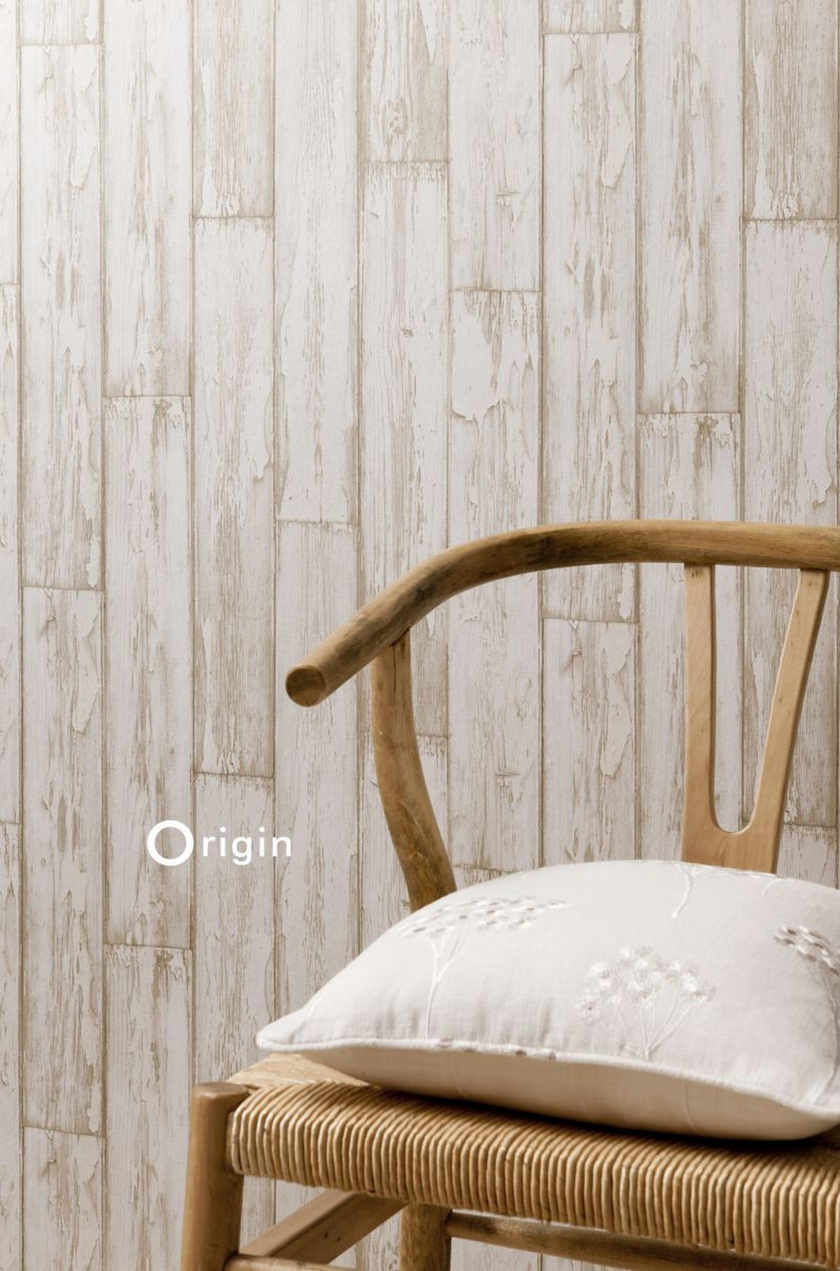 TAPETE Holz-Optik 52 cm x 10.05 m - Beige, Papier (52/1000cm) - Origin Wallcoverings