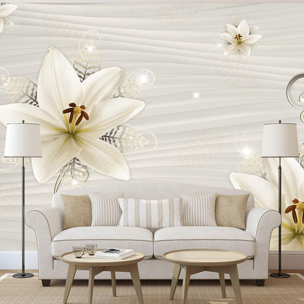 VLIESTAPETE Beige 300/210 cm - Beige/Weiß, Textil (300/1cm) - KUNSTLOFT