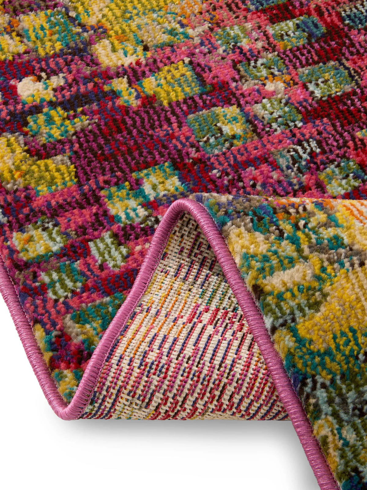 LÄUFER Casa Multicolor 70x240 cm - Multicolor, Naturmaterialien/Textil (70/240cm) - benuta Nest