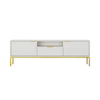 NÍZKA SKRÍŇKA Austin II biela, zlatá 33/56,4/175 cm - biela, kompozitné drevo (33/56/175cm) - RAUMHIRSCH FURNITURE