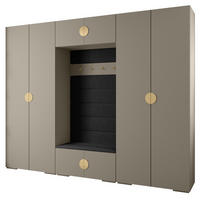 GARDEROBEN-SET 236,7/300/47 - Kaschmir/Goldfarben, Holz/Metall (300/236.7/47cm) - Abiks Möbel