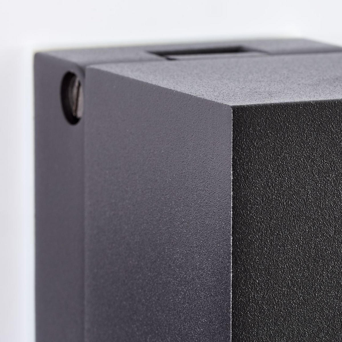 AUSSENWANDSTRAHLER Burk G90980A06 - Schwarz, Metall (6.5/10/9.5cm) - Brilliant