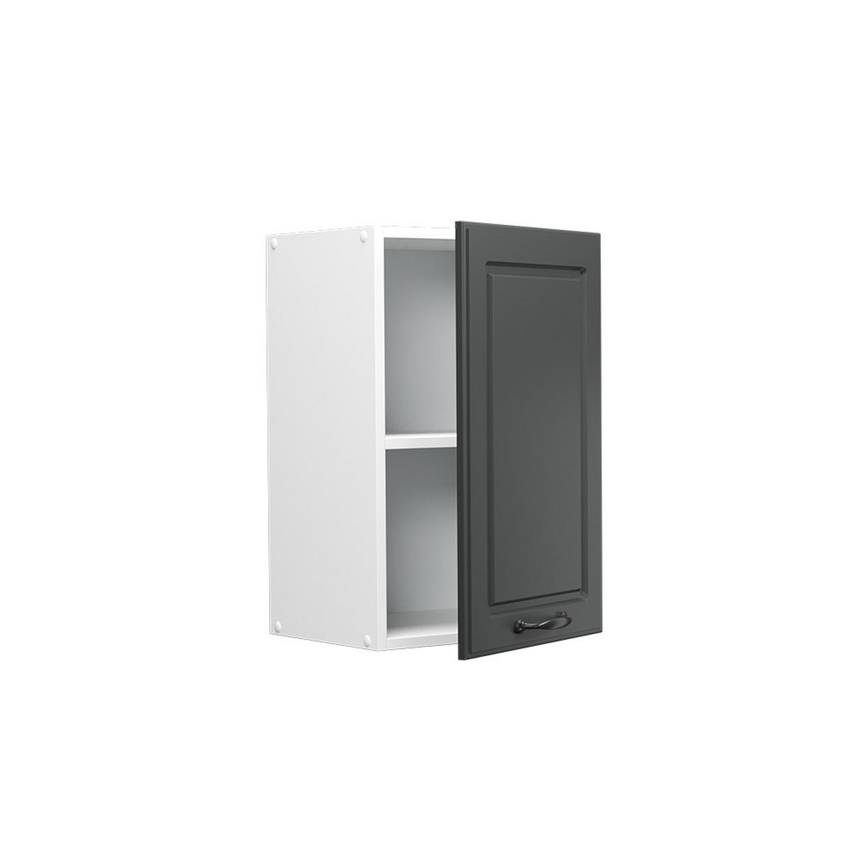 HÄNGESCHRANK R-Line Anthrazit Landhaus 40 cm - Anthrazit/Weiß, Holzwerkstoff (40/60/31cm) - Vicco