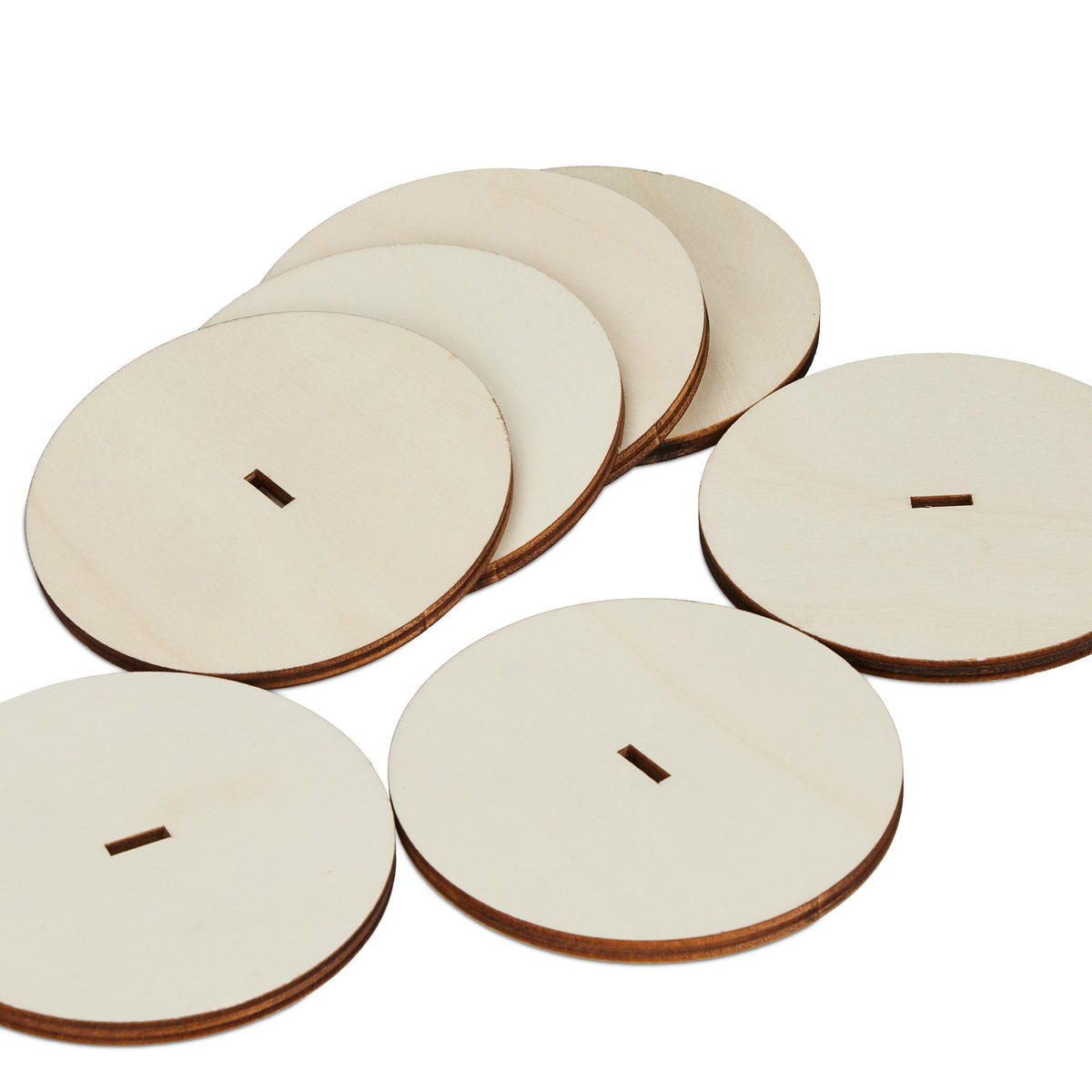 20XČÍSLA stolov - svetlohnedá, drevo (7.5/35/7.5cm) - Relaxdays