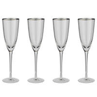 SEKTGLAS (4er Set) Chelsea - Transparent, Glas (0.25L) - Butlers