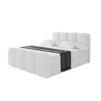 BOXBETT mit Matratze H4 und Lattenrost - NINA-Z - 120x200 cm - Weiß - Weiß, Holzwerkstoff (120/200cm)