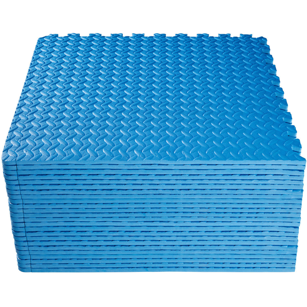 SCHUTZMATTENSET ,leichte Reinigung und flexibel erweiterbar,blau - Blau, Kunststoff (246/362cm) - tectake