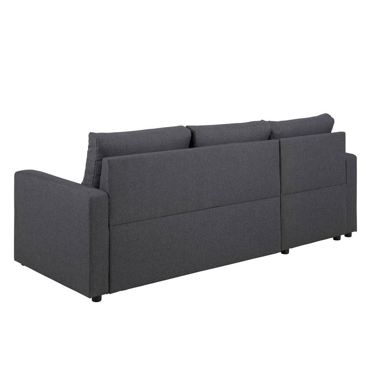 SCHLAFSOFA grau - Dunkelgrau/Grau, Holzwerkstoff/Textil (218/155cm) - ebuy24