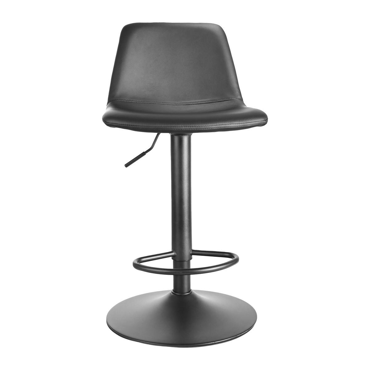 BARHOCKER (2er-set) - tomy 46/41/85 cm - Schwarz, Textil (41/85/46cm) - Calicosy