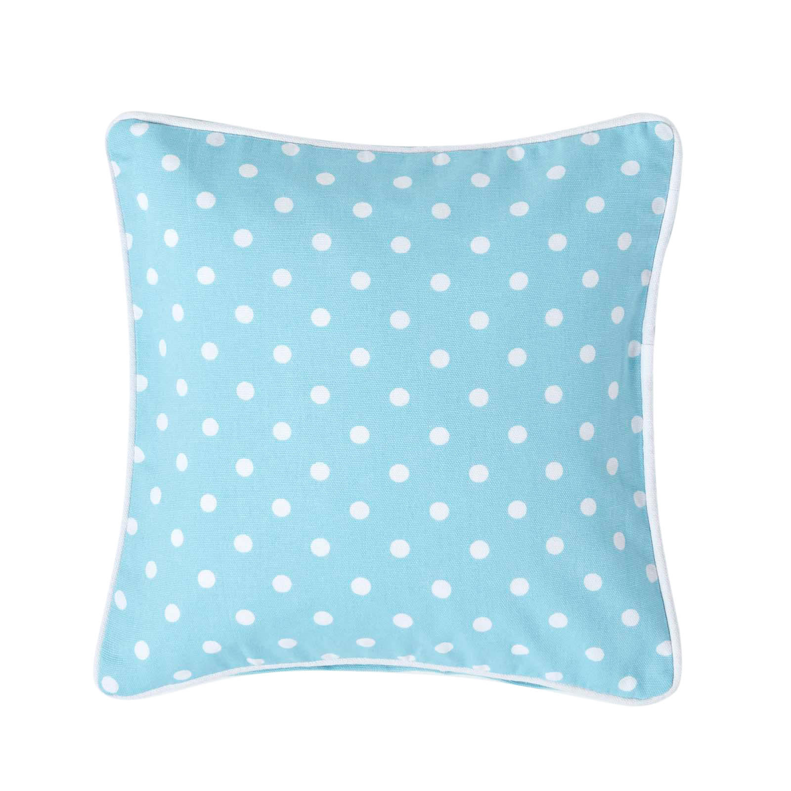 KISSENHÜLLE Polka Dots 30/30 cm, 100% Baumwolle - Blau, Textil (30/30cm) - Homescapes
