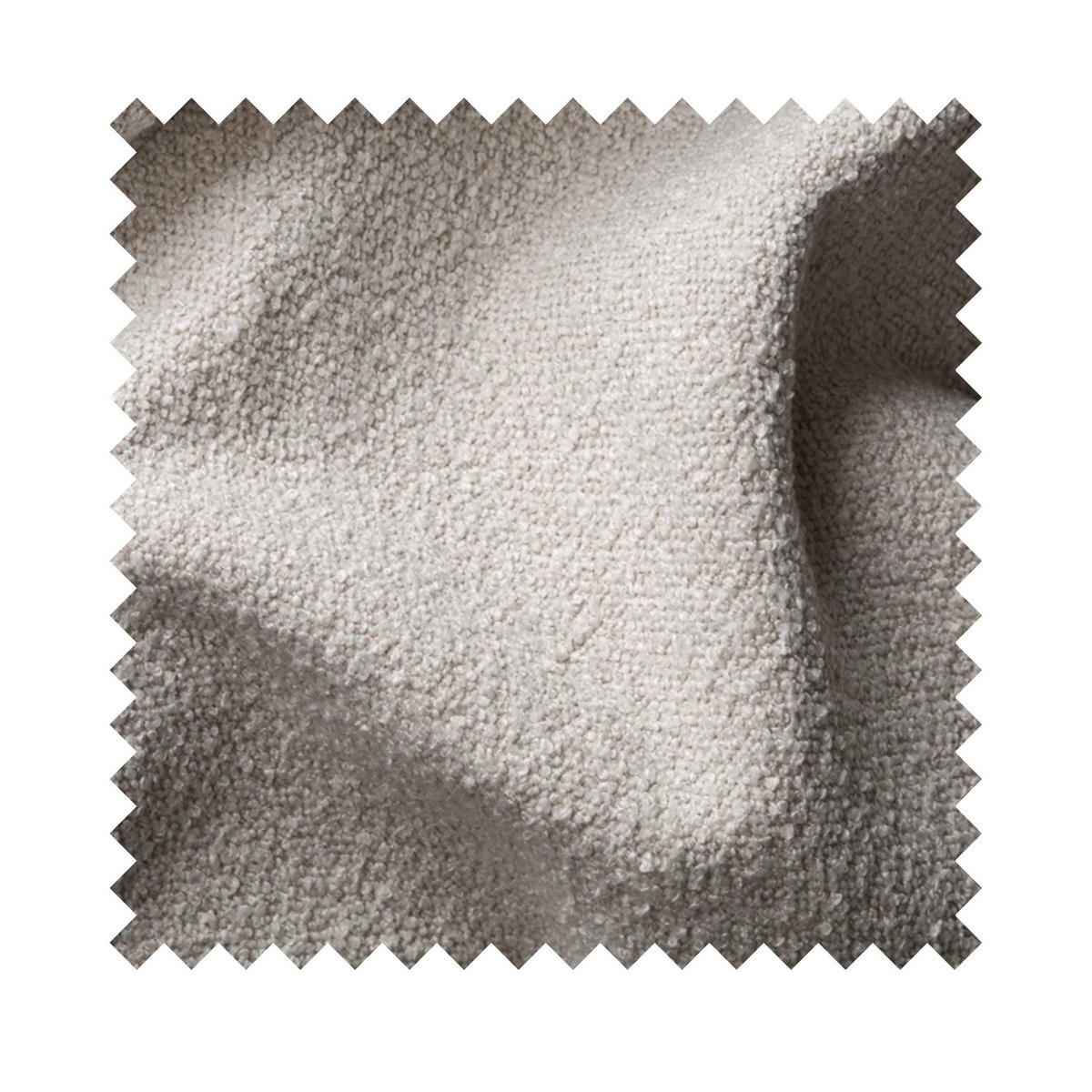 ECKSOFA Dandelino Creme mit Bouclé-Bezug, rechts - Creme/Schwarz, Kunststoff/Textil (172/271cm) - Selsey