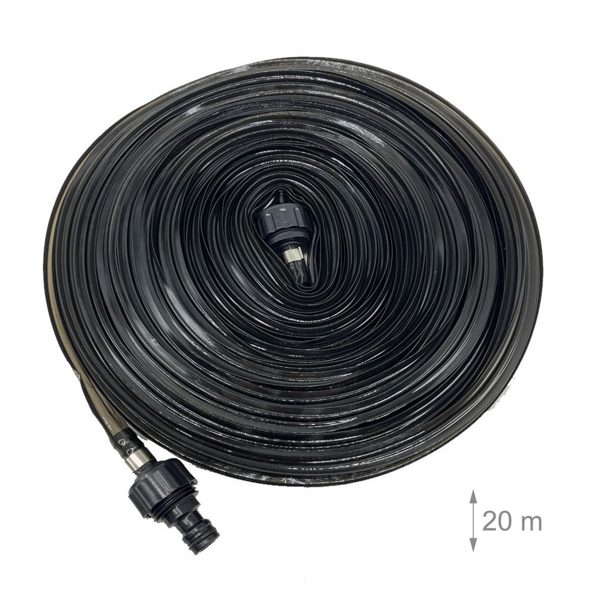 BEWÄSSERUNGSSCHLAUCH - Schwarz, Kunststoff (3.5cm) - Relaxdays