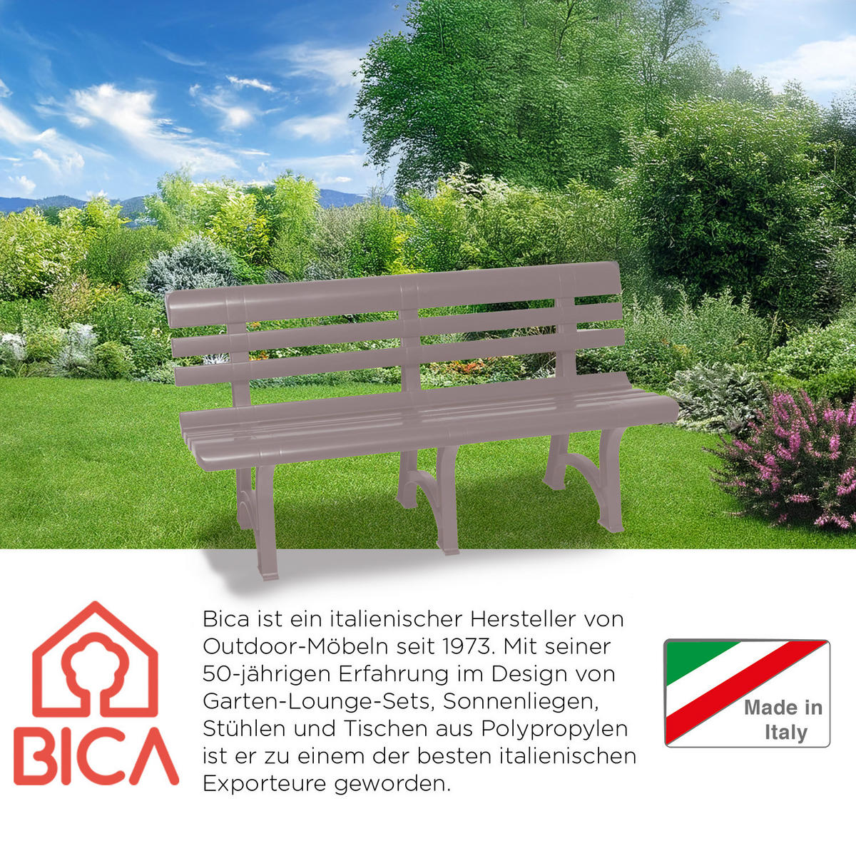 SITZBANK Olimpia in taupe - Beige, Textil (53/77/150cm) - BICA