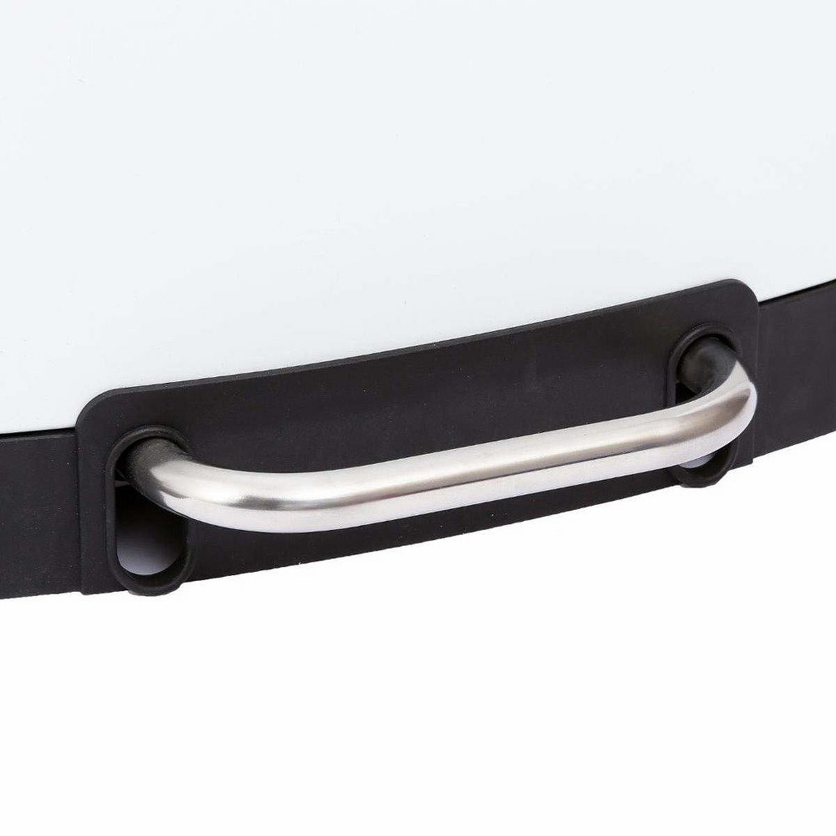MÜLLEIMER mit Deckel 30 l 32/34/61 cm - Weiß, Kunststoff (34/61/32cm) - 5five Simply Smart