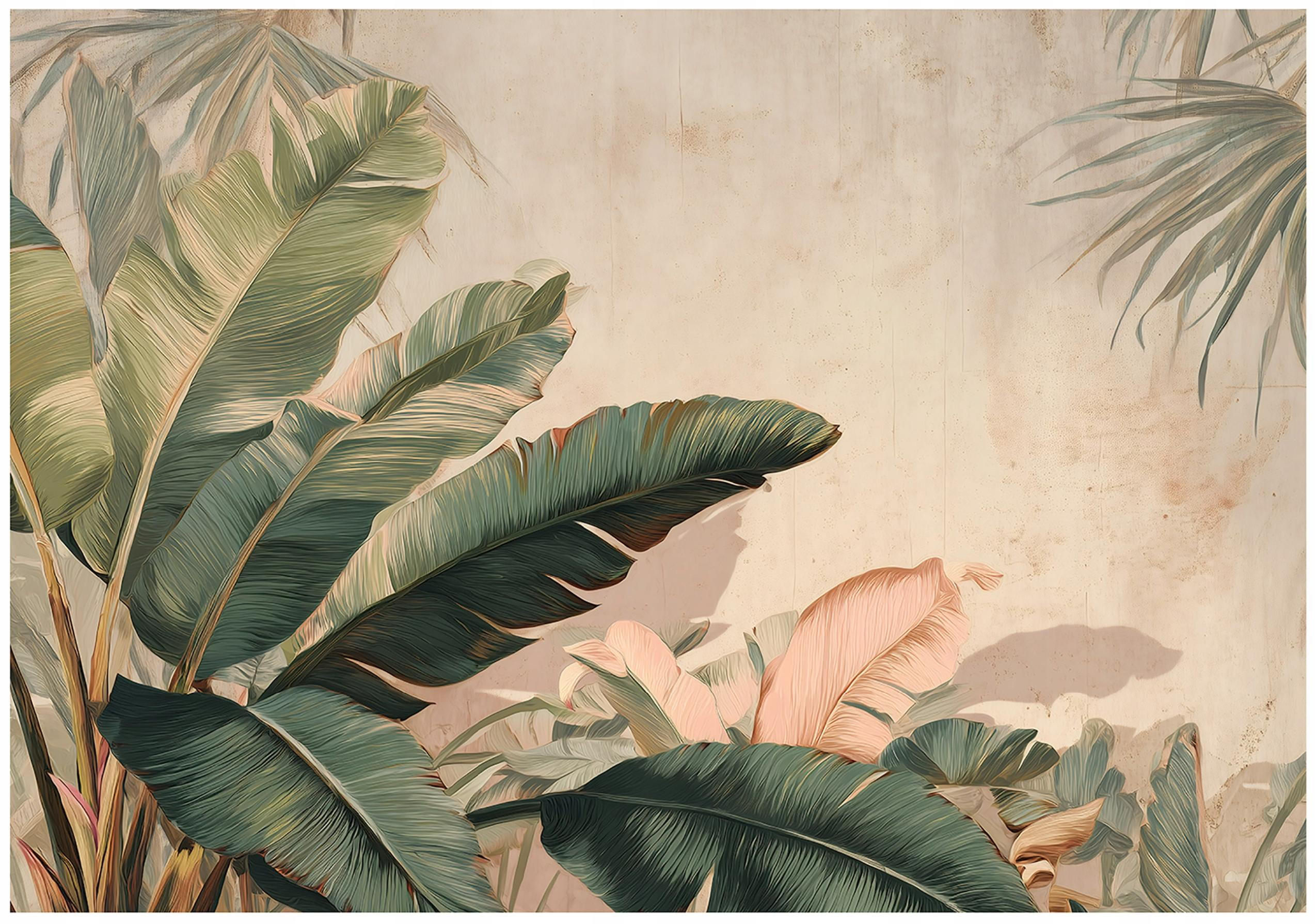 FOTOTAPETE Blätter Dschungel Grün 400x280 cm - Multicolor, Papier (400/280cm) - Wallarena