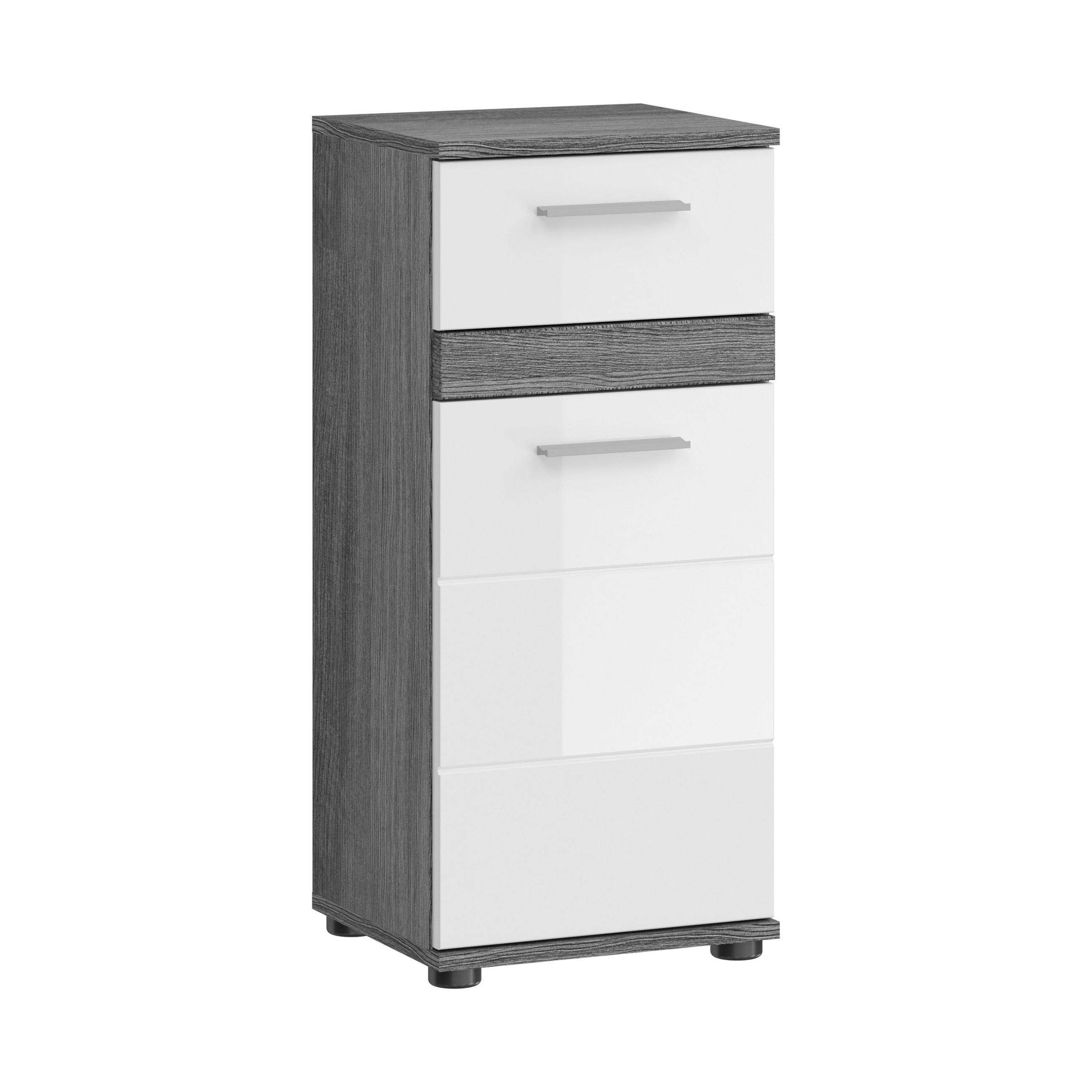 Homes & Jones Standschrank Silber 35x79x31 cm