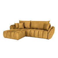 ECKSOFA Collin Mit Schlaffunktion - Gelb, Holzwerkstoff/Textil (280/185cm) - Fun Möbel