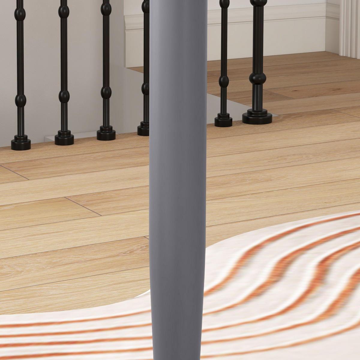 ESSTISCH DE-08401 für 2 Personen mit Stahlfuß Grau - Grau, Holzwerkstoff (70/70/75cm) - ComfortXL