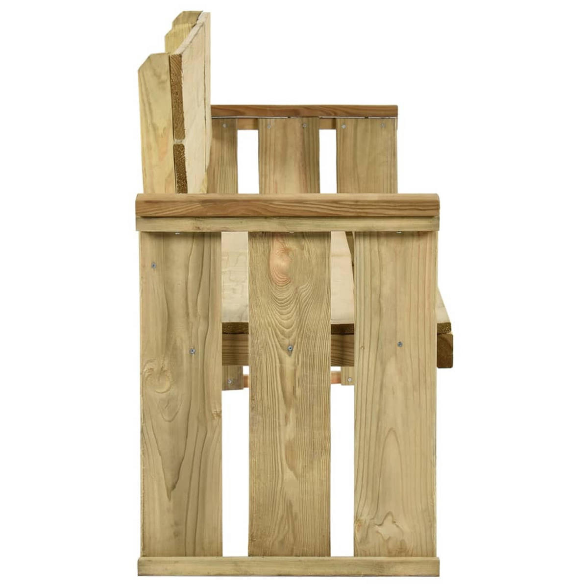 GARTENBANK 172 cm Kiefernholz Imprägniert - Braun, Holz (53/85/46cm) - furnicato