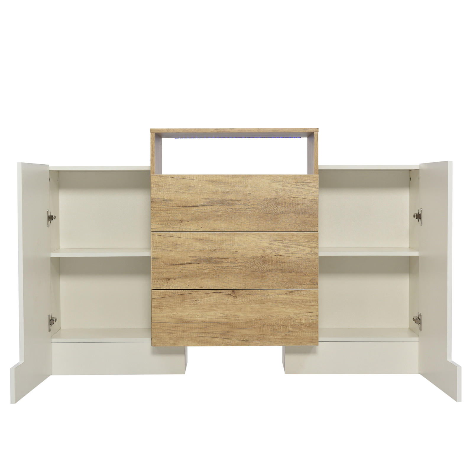 XXXLutz Sideboard Weiß 140x77x30 cm