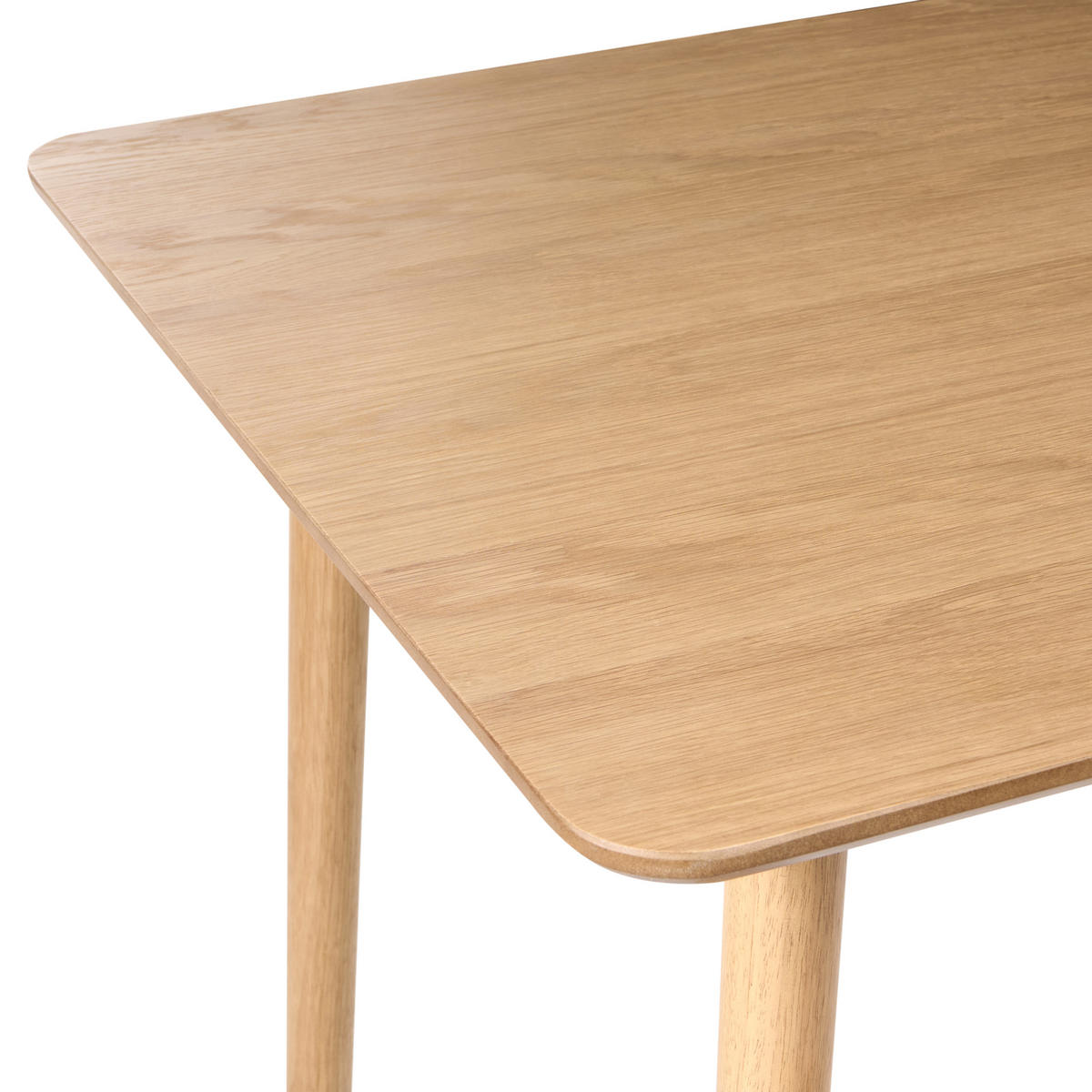 JÍDELNÍ STŮL Světlý Dub 140/80 cm Elvyn - světle hnědá, kompozitní dřevo (140/80/74cm) - Beliani
