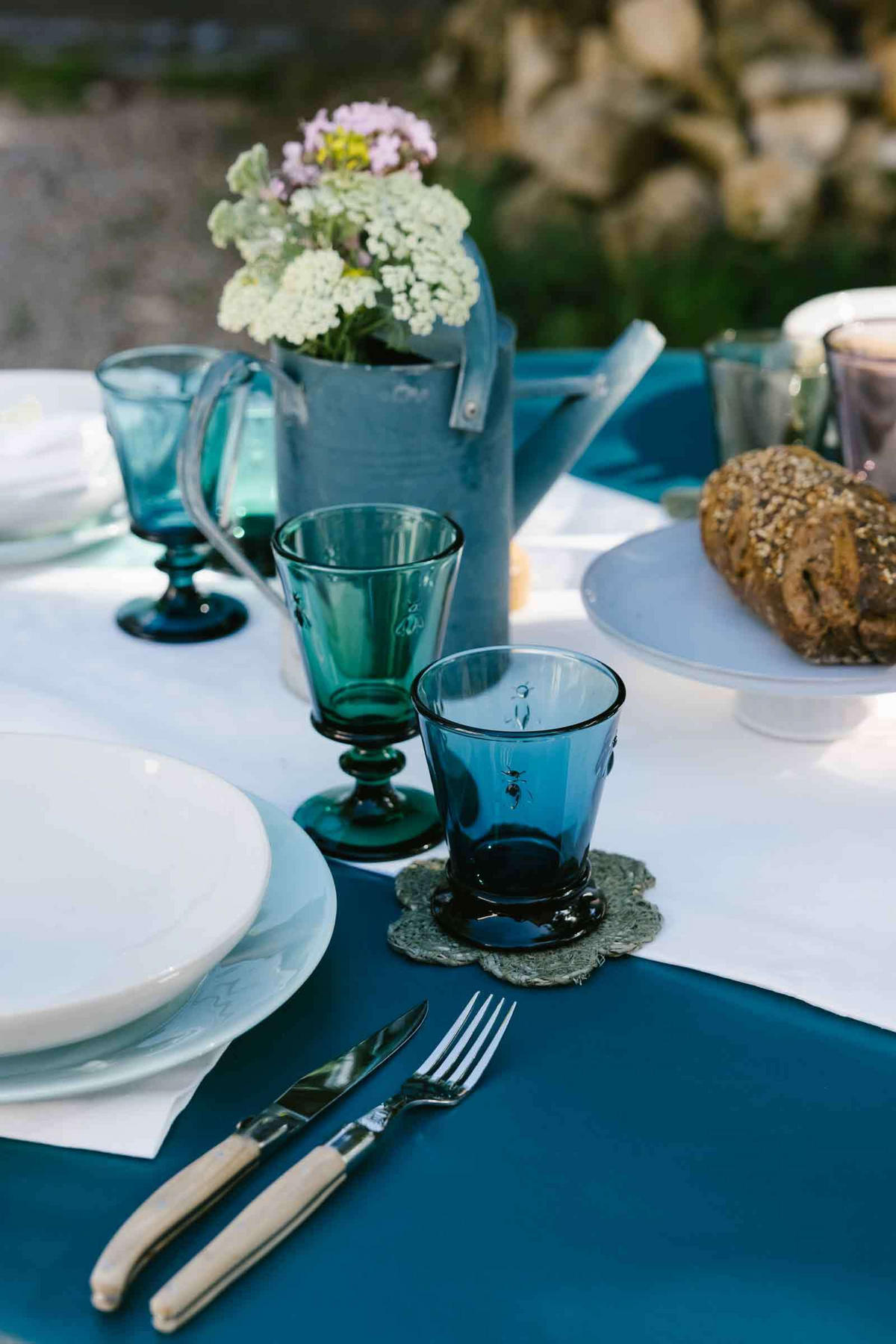 WEINGLÄSER Biene Abeille Olivengrün 240 ml 6er Set - Olivgrün, Glas (0.24L) - La Rochère