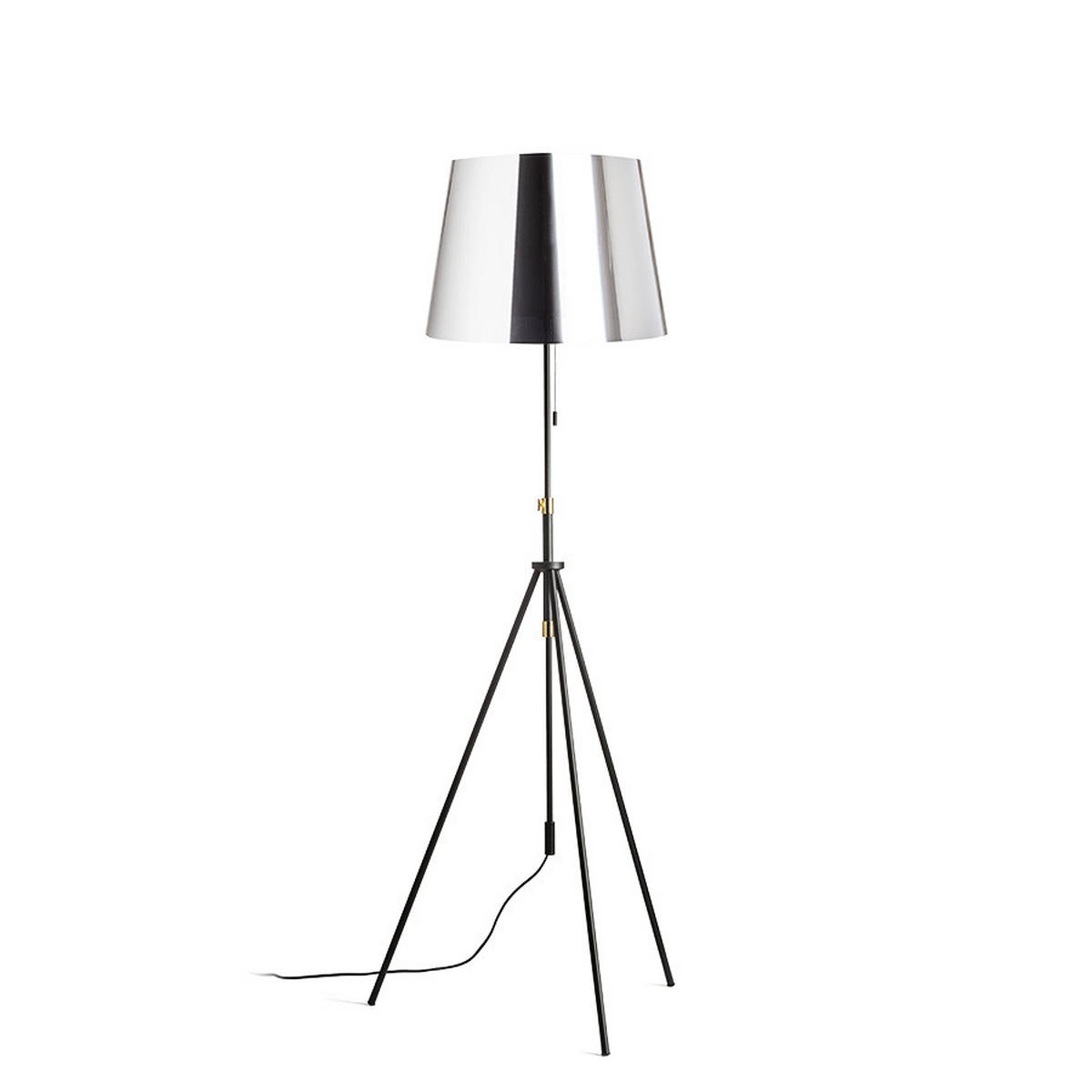 STEHLEUCHTE LUTON/ILUSION Chromfolie 15 W - Chromfarben, Metall (45/45/185cm) - Rendl