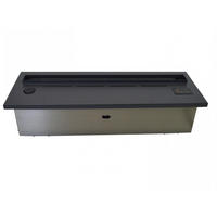 WASSERKAMIN zur Dekoration Schwarz Einfügemuster 3 L Tank - Schwarz, Metall (70/24/19cm) - Purline