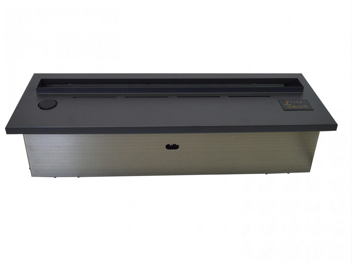 WASSERKAMIN zur Dekoration Schwarz Einfügemuster 3 L Tank - Schwarz, Metall (70/24/19cm) - Purline